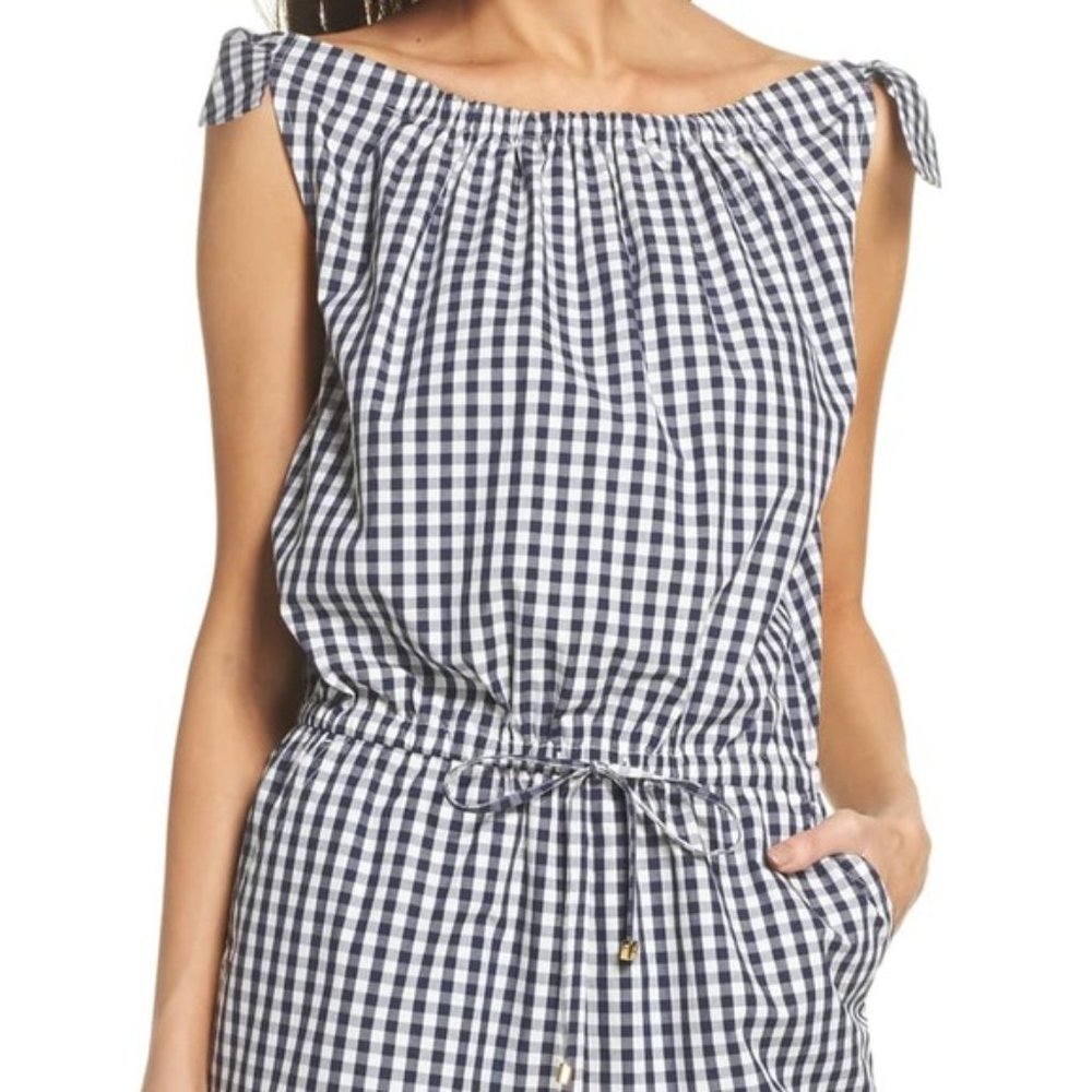 NWT Tory Burch Gingham Check Romper - Small
